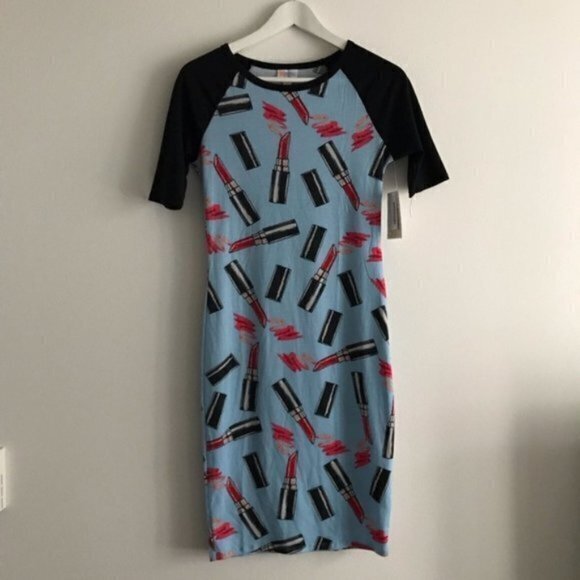 New lularoe julia raglan‎ lipstick Dress - Picture 1 of 6